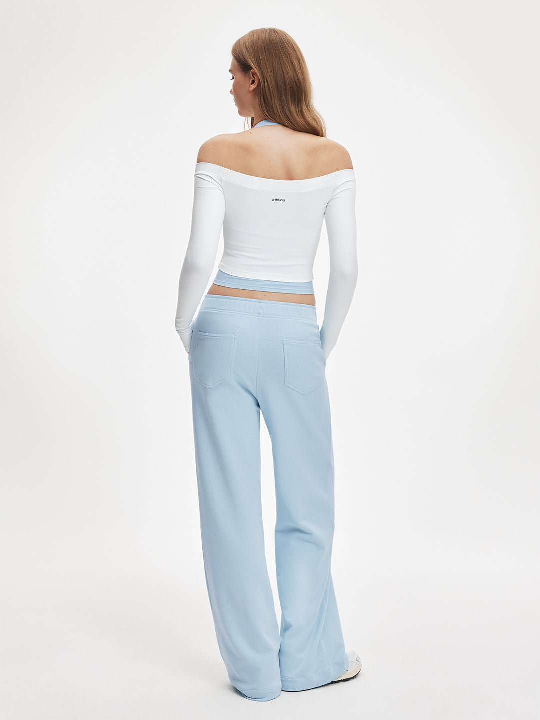 Alternative view of High Waist Drawstring Wide Leg Sweatpants