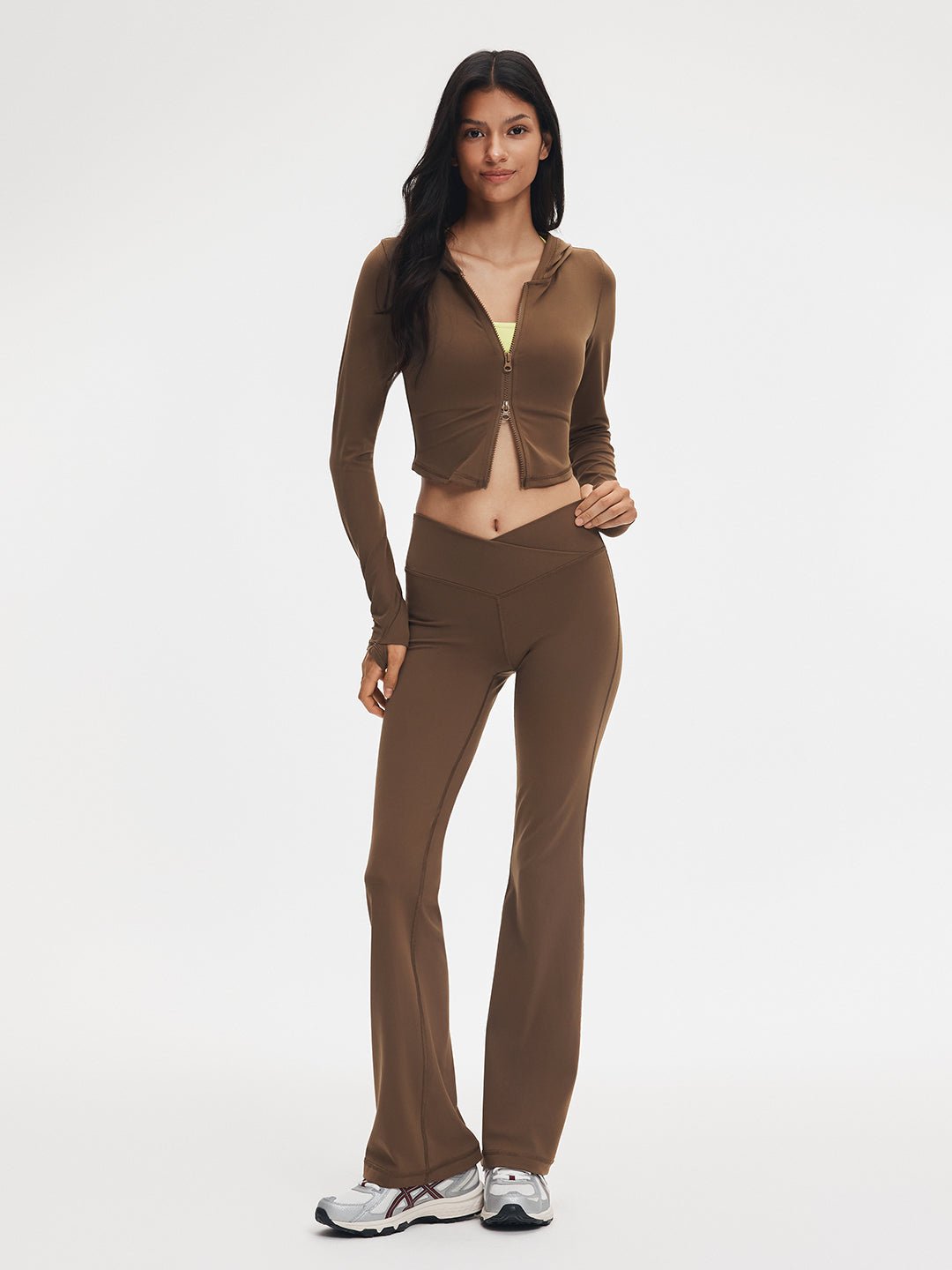 LunaAiry™ Crisscross Waist Flare Legging 32