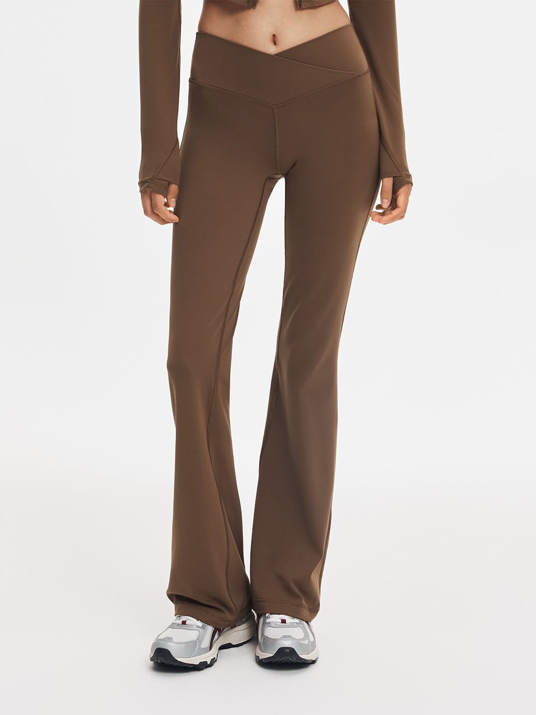 Alternative view of LunaAiry™ Crisscross Waist Flare Legging 32
