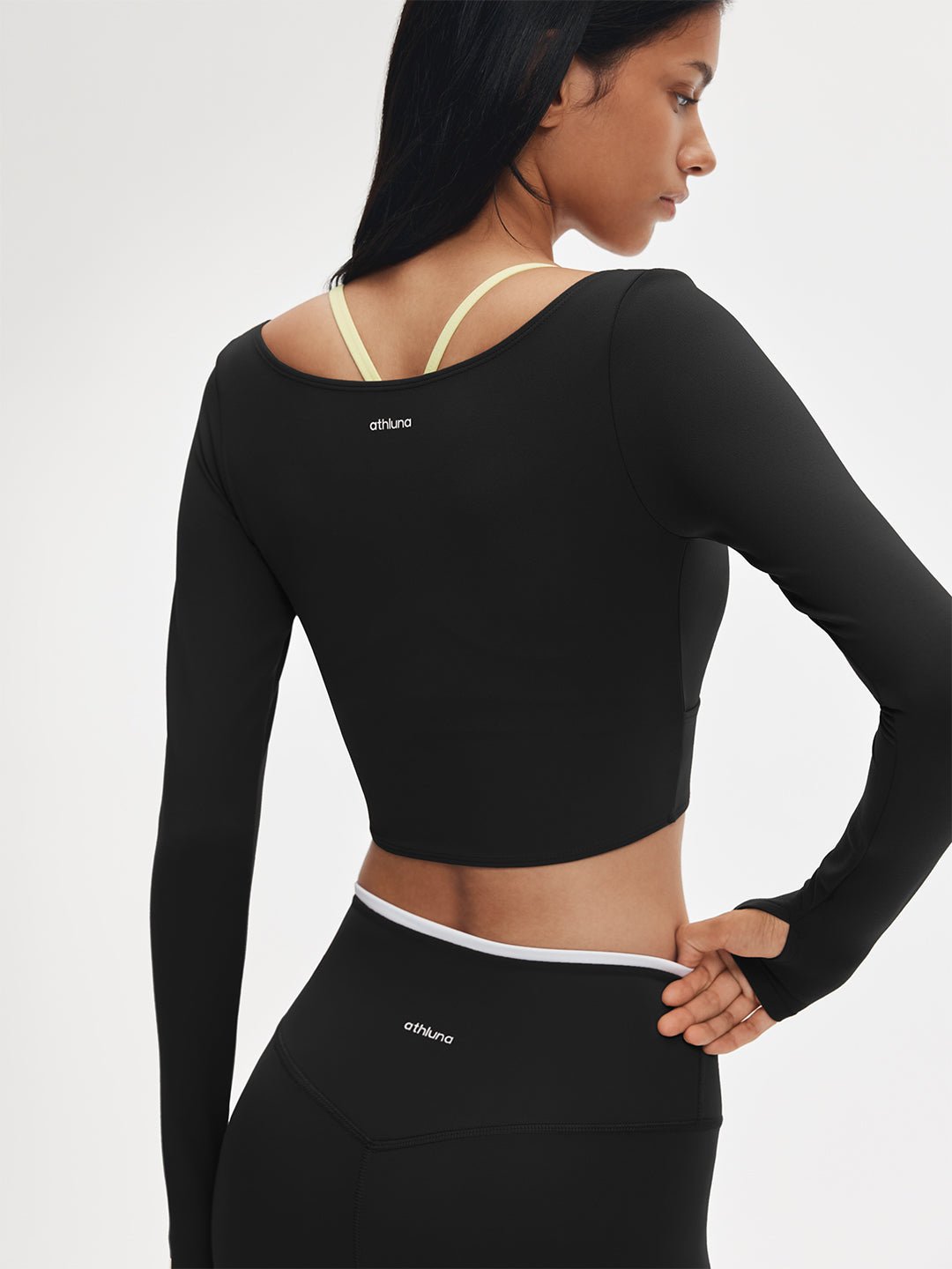 LunaAiry™ Wrap Cropped Long Sleeve - Image 15