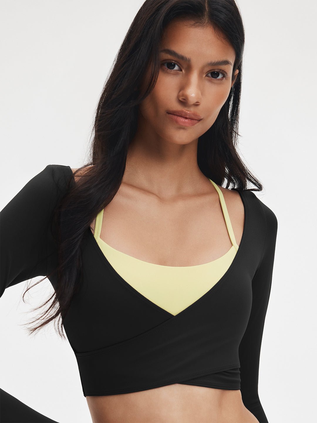 LunaAiry™ Wrap Cropped Long Sleeve - Image 16