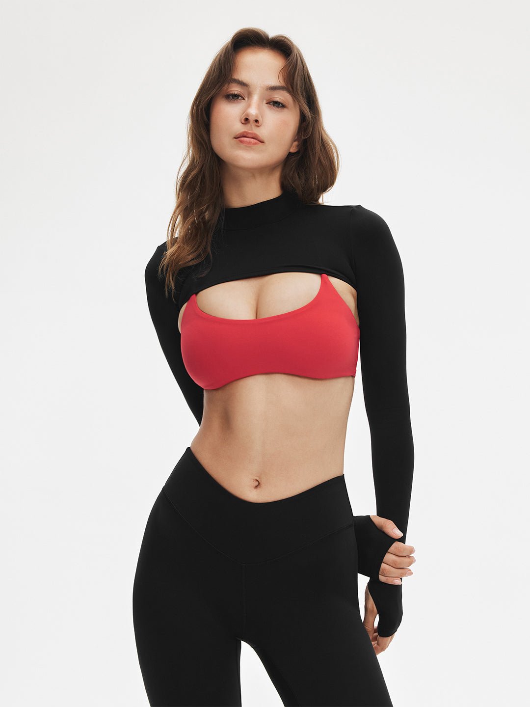 LunaAiry™ Long Sleeve High Neck Shrug