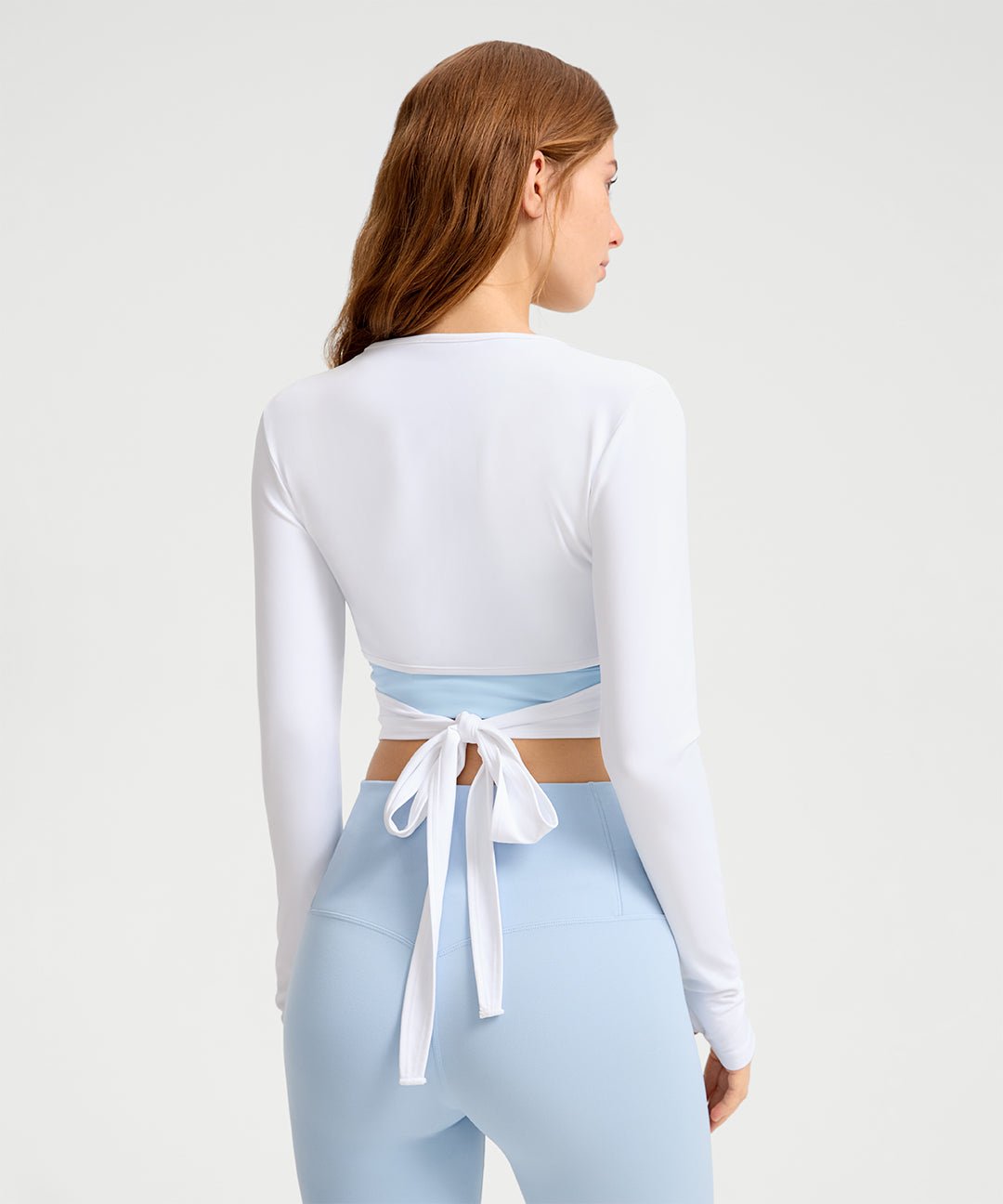 Alternative view of Cross-Tie Long Sleeve Top