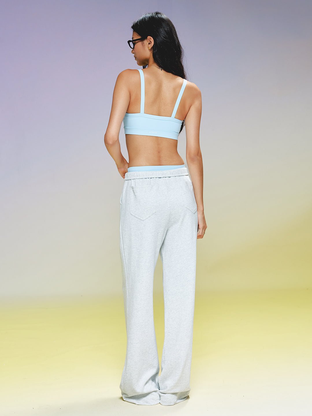 Alternative view of High Waist Drawstring Wide Leg Sweatpants