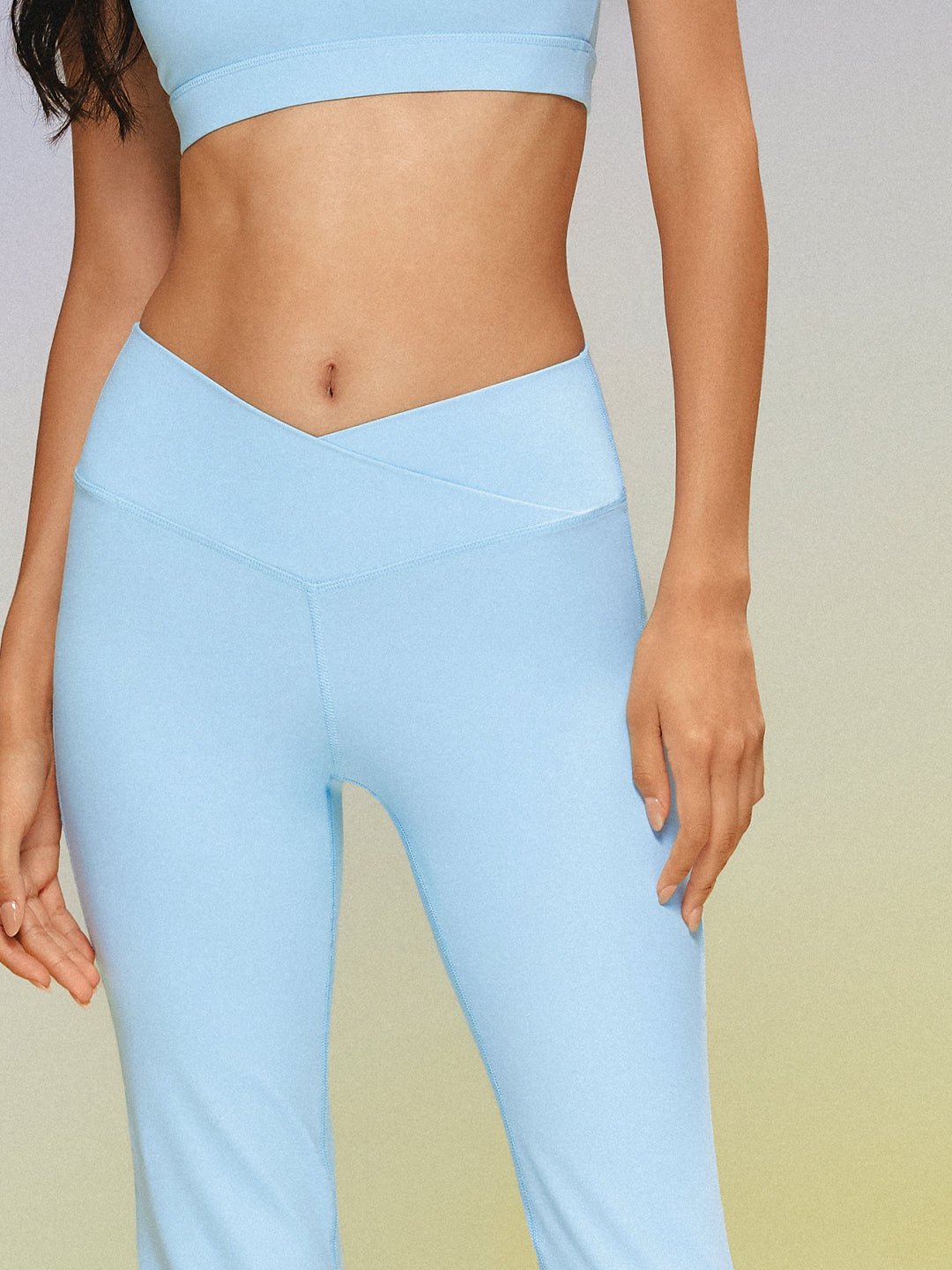 Alternative view of LunaAiry™ Crisscross Waist Flare Legging 32