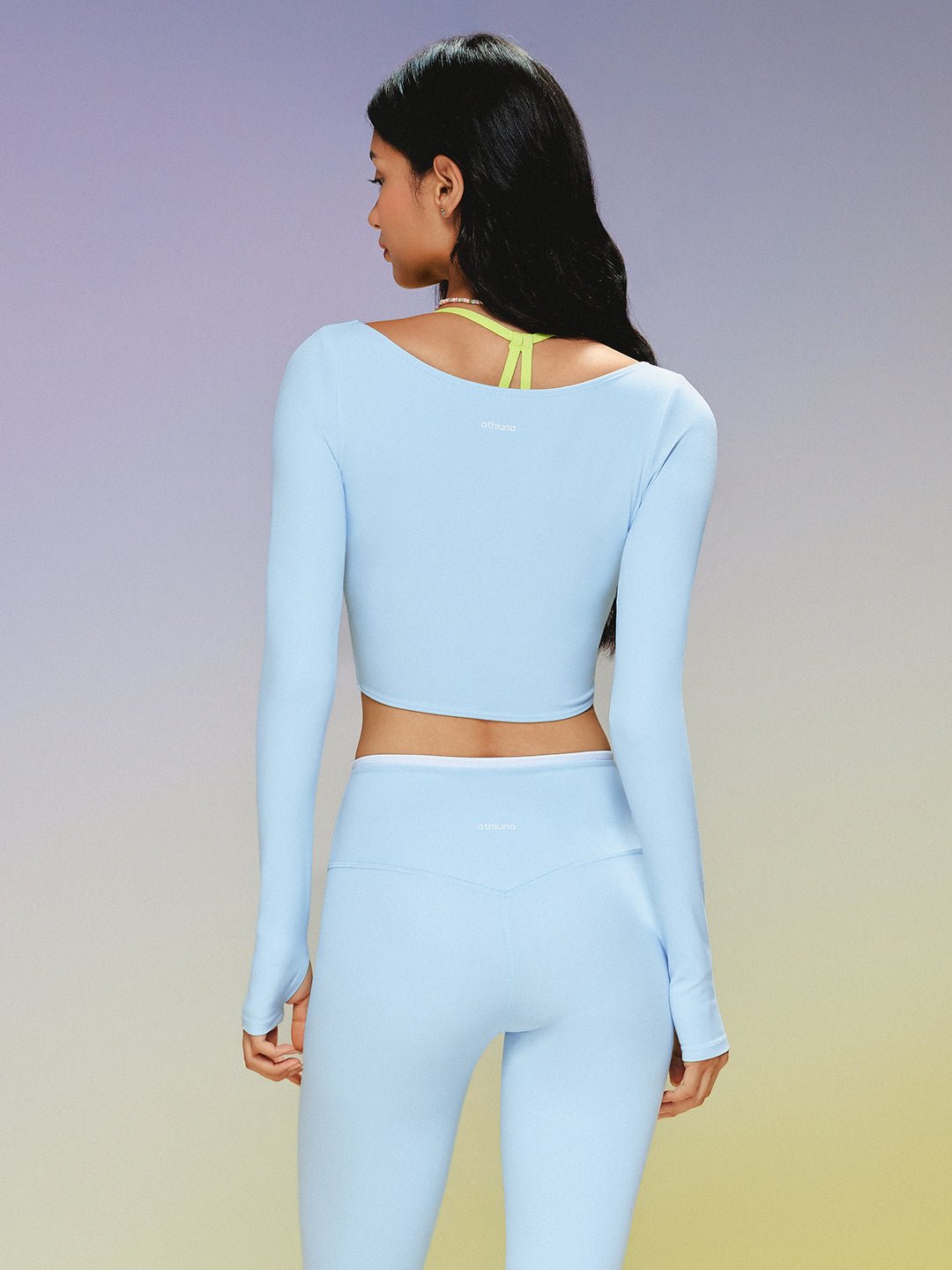 LunaAiry™ Wrap Cropped Long Sleeve - Image 3